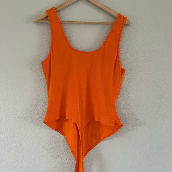 ASOS Orange Ribbed Bodysuit - Picture 3 of 3